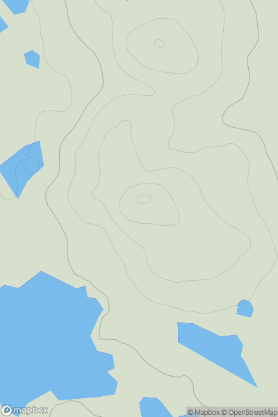 Thumbnail image for Carn Dubh [Loch Maree to Loch Broom] showing contour plot for surrounding peak